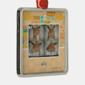 Umarmen Sie mich Silbernes Ornament (Rechts)