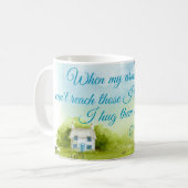 Umarmen Sie mit meinen Gebeten 11 Tasse (Vorderseite Links)