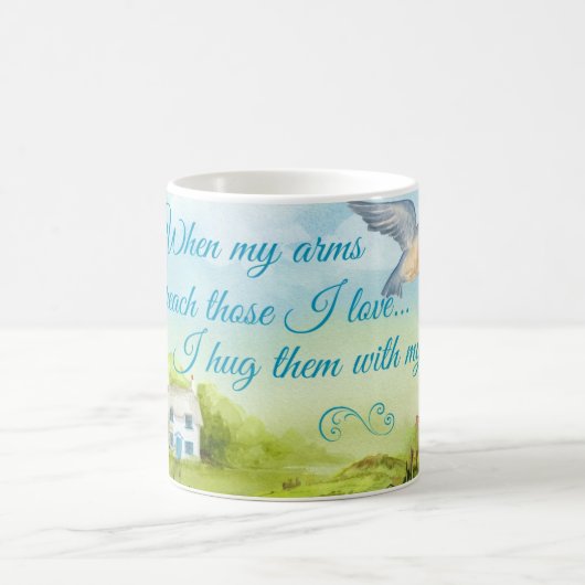 Umarmen Sie mit meinen Gebeten 11 Tasse (Mittel)