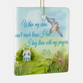 Umarmen Sie mit meiner Gebets-Verzierung Keramikornament (Rechts)