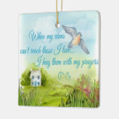 Umarmen Sie mit meiner Gebets-Verzierung Keramikornament (Links)