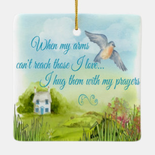 Umarmen Sie mit meiner Gebets-Verzierung Keramikornament