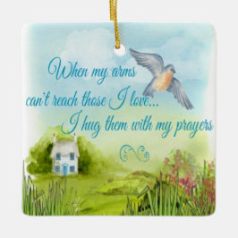Umarmen Sie mit meiner Gebets-Verzierung Keramikornament