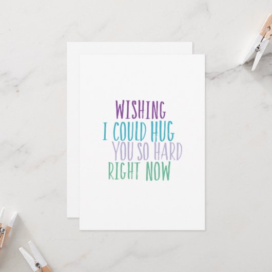 Umarmen Sie sich so hart Karte (Vorderseite/Rückseite Beispiel)