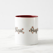 Umarmen von T - Shirt und Geschenken Zweifarbige Tasse (Mittel)