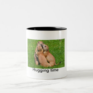 Umarmen von Zeit Zweifarbige Tasse