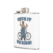 Umarmen wir es mit dem Fahrrad Flachmann (Links)