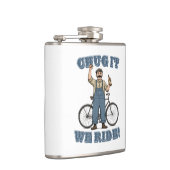 Umarmen wir es mit dem Fahrrad Flachmann (Rechts)