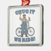 Umarmen wir es mit dem Fahrrad Ornament Aus Metall (Links)