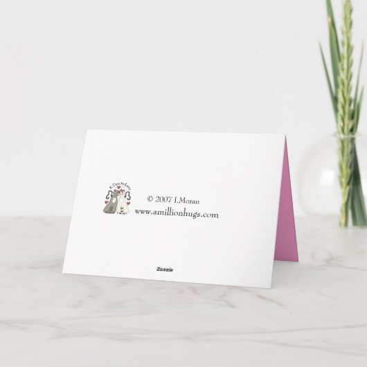 Umarmkarte Karte (Rückseite)