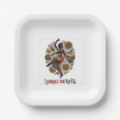 Umarmt den Roots Dance Pappteller (Vorderseite)