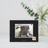 Umarmt. Er mag. Postkarte (Stehend Vorderseite)