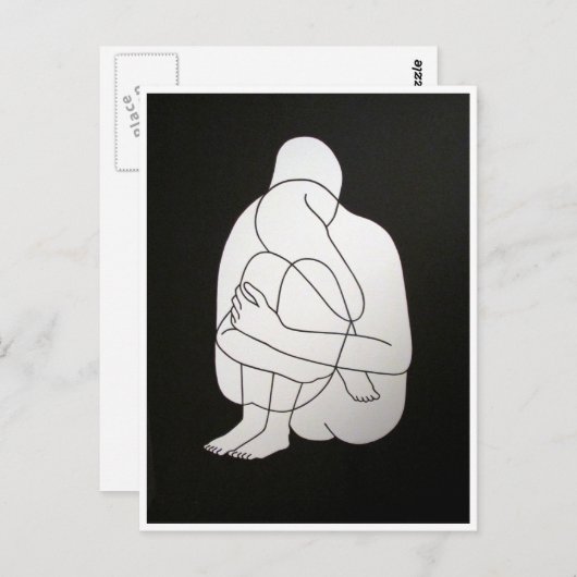 umarmt postkarte (Vorne/Hinten)