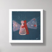 Umarmte abstrakte Malerei Wrapped Canvas Leinwanddruck (Vorderseite)