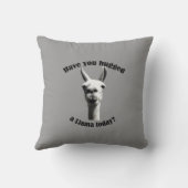 Umarmte ein Lama Kissen (Rückseite)