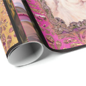 Umarmung am Santa's Bart 30" x 6' Geschenkpapier (Rolleneckpunkt)