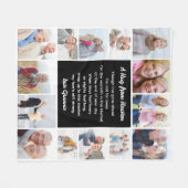 Umarmung aus dem Himmelsfoto-Collage-Beileid Fleecedecke (Vorderseite (Horizontal))