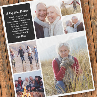 Umarmung aus dem Himmelsfoto-Collage-Beileid Fleecedecke