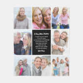 Umarmung aus dem Himmelsfoto-Collage-Beileid Fleecedecke (Vorderseite)