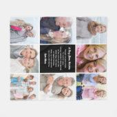 Umarmung aus dem Himmelsfoto-Collage-Beileid Fleecedecke (Vorderseite (Horizontal))