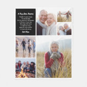 Umarmung aus dem Himmelsfoto-Collage-Beileid Fleecedecke (Vorderseite)