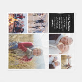 Umarmung aus dem Himmelsfoto-Collage-Beileid Fleecedecke (Vorderseite (Horizontal))