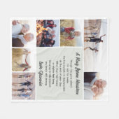 Umarmung aus dem Himmelsfoto-Collage-Beileid Fleecedecke (Vorderseite (Horizontal))