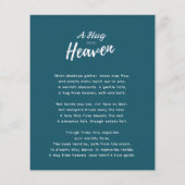 Umarmung aus der Himmelsfeier des Gedenkgedichts (Rückseite)