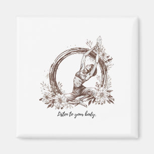 Umarmung Deines Zen - Yoga- und Meditationsinspiri Magnet