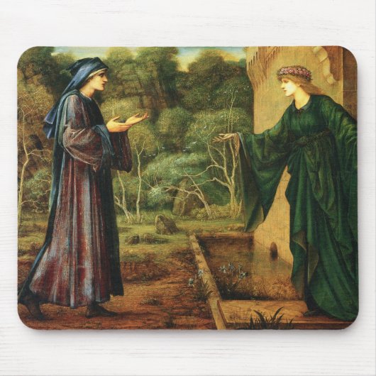 Umarmung der Rose Mousepad (Vorne)