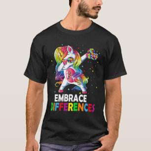 Umarmung der Unterschiede Einhorn Dabbing Puzzle A T-Shirt