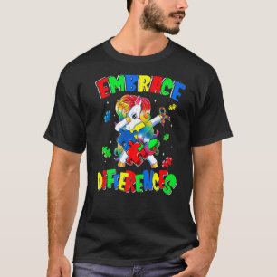 Umarmung der Unterschiede Einhorn Dabbing Puzzle A T-Shirt