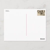 Umarmung des Vintagen Fotos des Krieges Postkarte (Rückseite)