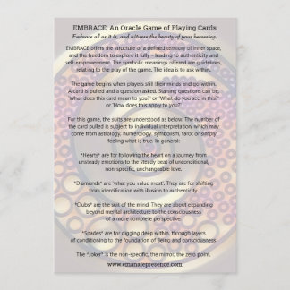 UMARMUNG: ein Oracle-Spiel der Spielkarten Einladung