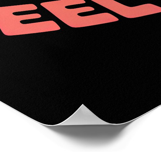 Umarmung eines Bären fühlen Sie die Liebe Poster (Ecke)