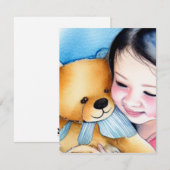 Umarmung eines Bären Mitteilungskarte (Vorne/Hinten)