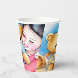 Umarmung eines Bären Pappbecher