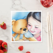 Umarmung eines Bären Serviette (Beispiel)