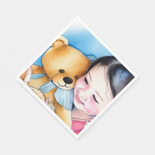 Umarmung eines Bären Serviette (Ecke)