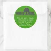 Umarmung eines Baumes Runder Aufkleber (Tasche)