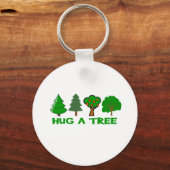 Umarmung eines Baumes Schlüsselanhänger (Vorderseite)