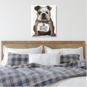 Umarmung eines Bulldots Leinwanddruck (Insitu (Schlafzimmer))