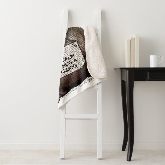 Umarmung eines Bulldots Sherpadecke (Beispiel)