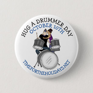 Umarmung eines Drummertages   10. Oktober Button