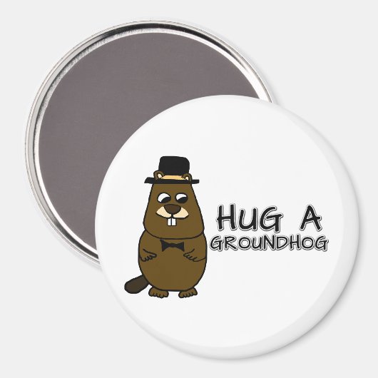 Umarmung eines Erdhakens Magnet (Vorderseite/Rückseite)