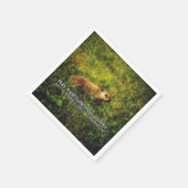 Umarmung eines Erdhundes heute Servietten (Ecke)