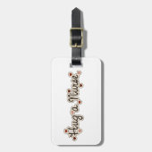 Umarmung eines Gepäckanhängers Gepäckanhänger (Vorderseite vertikal)