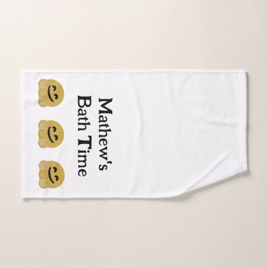 Umarmung Emoji Personalisiertes Badetuch Handtuch (Handtuch)