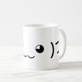 Umarmung Emoticon (づ ◕ ‿ ◕)づ japanischer Kaomoji Kaffeetasse (VorderseiteRechts)