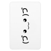 Umarmung Emoticon (づ ◕ ‿ ◕)づ japanischer Kaomoji Magnet (Vertikal)